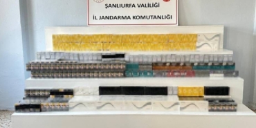 ŞANLIURFA'DA KAÇAK ALKOL VE SİGARA ELE GEÇİRİLDİ