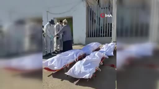 Sebte'de hayatını kaybeden göçmenlerin cenazeleri defnedildi