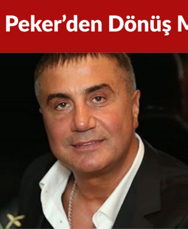 Sedat Peker’den Dönüş Mesajı
