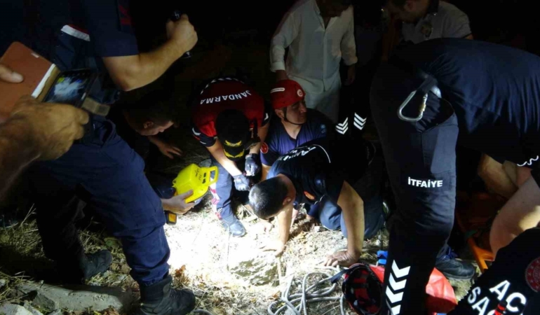 Side Antik Kent'te kuyuya düşen çocuk kurtarıldı