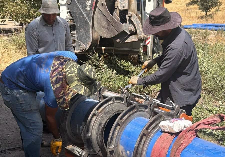 Şırnak'ta Cevizdüzü Hattında İçme Suyu Çalışmaları Devam Ediyor