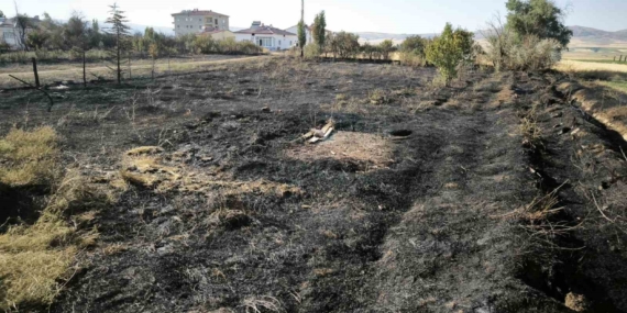Sivas Altınyayla'da çıkan yangın evlere sıçramadan kontrol altına alındı