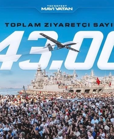 TEKNOFEST Mavi Vatan'ı 343 bin kişi ziyaret etti