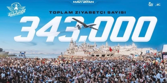 TEKNOFEST Mavi Vatan'ı 343 bin kişi ziyaret etti