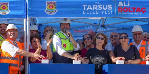 Tarsus'ta kentsel dönüşüm projesinde ilk beton döküldü