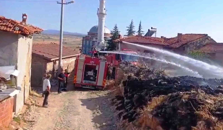 Tavşanlı'da çıkan yangın evlere ulaşmadan kontrol altına alındı