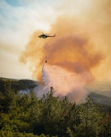 Tekirdağ'da 200 Dönüm Alanı Kül Eden Tarla Yangını