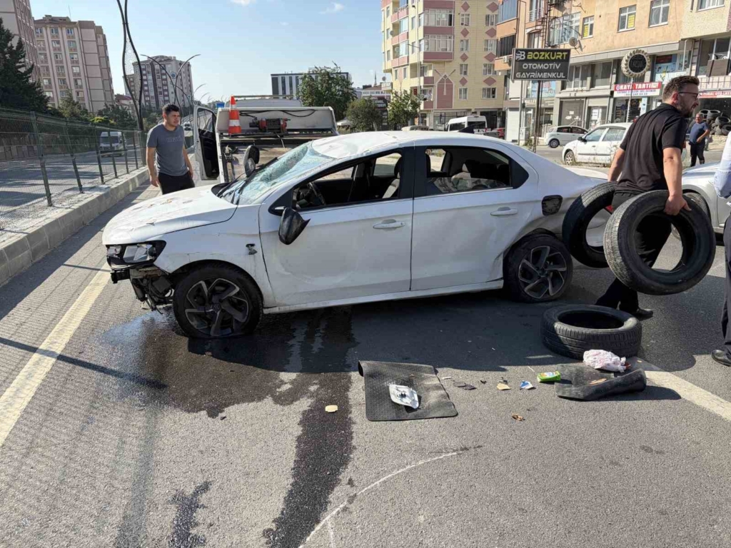 Tekirdağ'da otomobil kazası: 1 kişi yaralandı