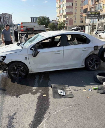 Tekirdağ'da otomobil kazası: 1 kişi yaralandı