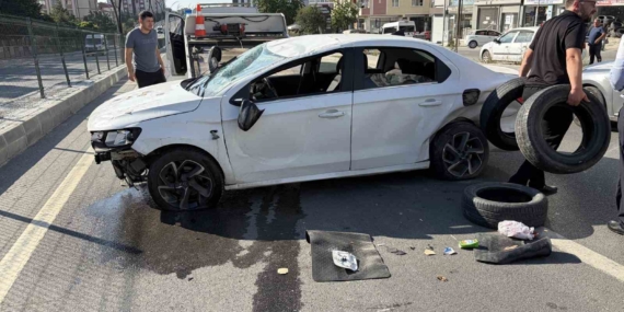 Tekirdağ'da otomobil kazası: 1 kişi yaralandı