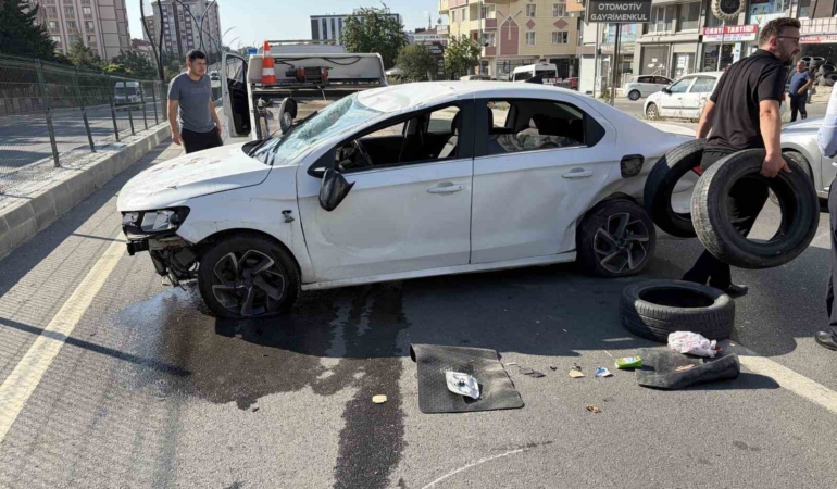 Tekirdağ'da otomobil kazası: 1 kişi yaralandı