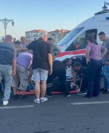 Tekirdağ'da otomobil yayalara çarptı, 2 kadın yaralandı