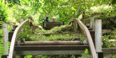 Trabzonlu Hüseyin Kadıoğlu, evine raylı sistem kurdu