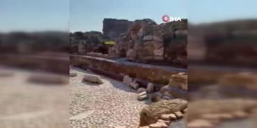 Tralleis Antik Kenti'nde 2 bin yıllık havuz gün yüzüne çıkarıldı