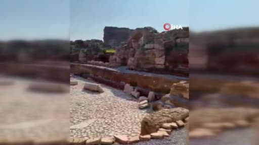 Tralleis Antik Kenti'nde 2 bin yıllık havuz gün yüzüne çıkarıldı