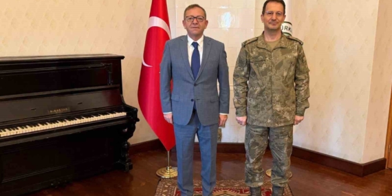Tuğgeneral Kadir Çelik, Kars Valisi Ziya Polat'ı Ziyaret Etti