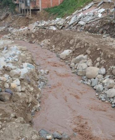 Tunceli Pülümür'de sağanak sonrası heyelan oluştu