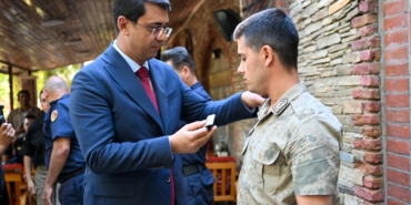 UŞAK'TA JANDARMA PERSONELİ İÇİN RÜTBE TERFİ TÖRENİ DÜZENLENDİ