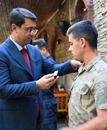 UŞAK'TA JANDARMA PERSONELİ İÇİN RÜTBE TERFİ TÖRENİ DÜZENLENDİ