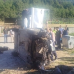 Uşak'ta otomobil devrildi: 1 ölü, 3 yaralı
