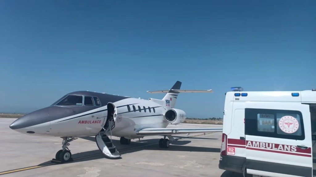 Van'da 1 aylık bebek uçak ambulansla Ankara'ya sevk edildi