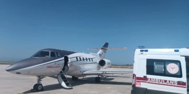 Van'da bir aylık bebek uçak ambulansla Ankara'ya sevk edildi