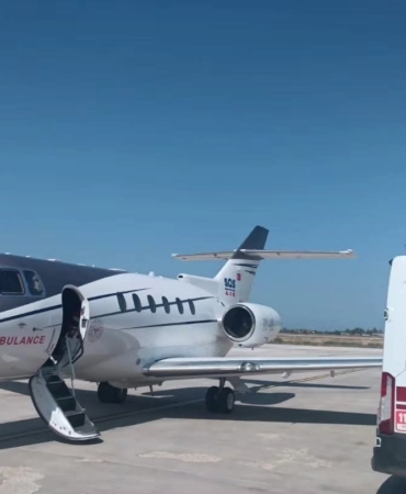 Van'da bir aylık bebek uçak ambulansla Ankara'ya sevk edildi