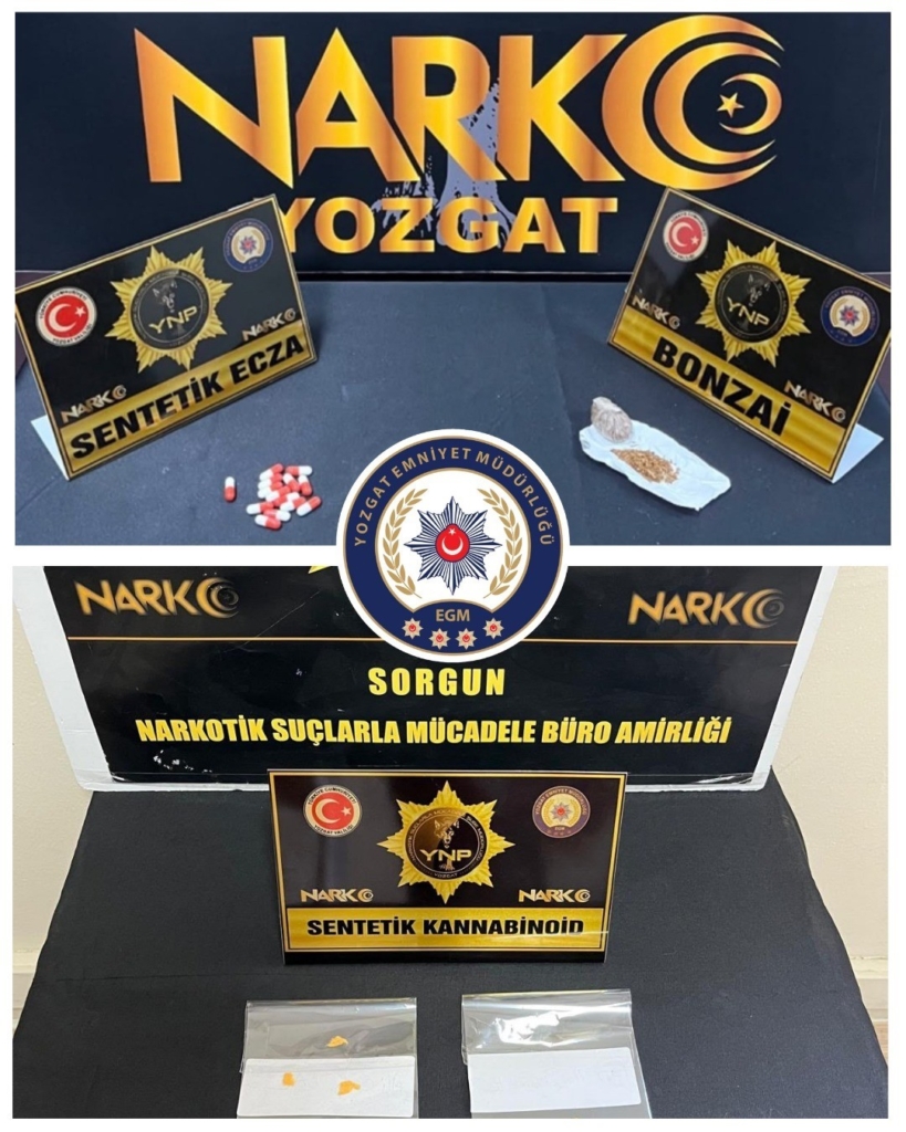 Yozgat'ta uyuşturucu operasyonunda 5 kişi gözaltına alındı