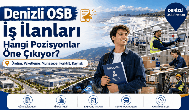 Denizli Organize Sanayi Bölgesi iş ilanları 2026