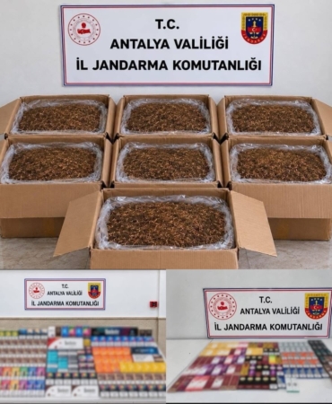 ALANYA VE DÖŞEMEALTI'NDA KAÇAK TÜTÜN OPERASYONU
