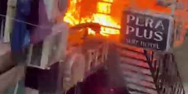 BAKIRKÖY'DE 6 KATLI OTELDE YANGIN: 12 YARALI