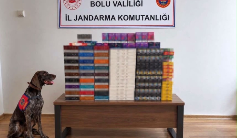 BOLU'DA YOLCU OTOBÜSLERİNDE KAÇAK TÜTÜN OPERASYONU: PİYASA DEĞERİ 760 BİN TL