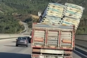 BURSA'DA TEHLİKELİ TAŞIMACILIK KAMERADA