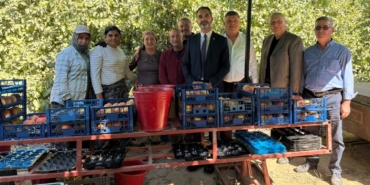 ÇİVRİL'DE ZOR BİR SEZON GEÇİREN ŞEFTALİ ÜRETİCİLERİNİN SORUNLARI YERİNDE DİNLENDİ