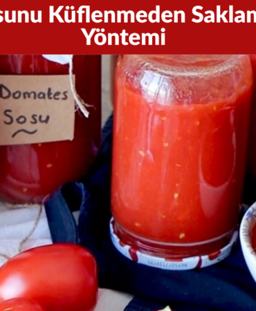 Domates Sosunu Küflenmeden Saklamanın Pratik Yöntemi