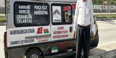 'ELMACI DEDE' BİN 800 KİLOMETRE YOL KAT EDEREK ASKERLERE ÜZÜM GETİRDİ