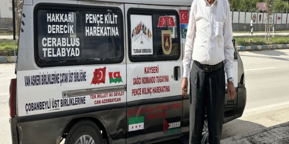 'ELMACI DEDE' BİN 800 KİLOMETRE YOL KAT EDEREK ASKERLERE ÜZÜM GETİRDİ