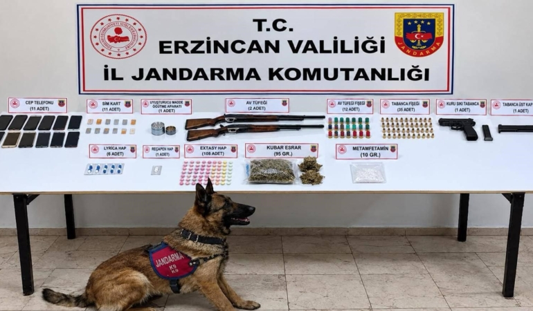 ERZİNCAN'DA UYUŞTURUCU OPERASYONUNDA 10 ŞÜPHELİ GÖZALTINA ALINDI