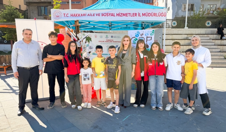 HAKKÂRİ'DE ÇOCUKLAR İKLİM DEĞİŞİKLİĞİNE KARŞI BİLGİLENDİRİLDİ