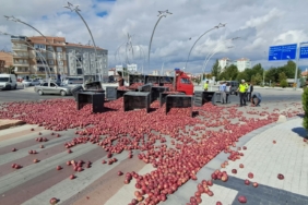 HALAT KOPTU, TONLARCA ELMA YOLA SAÇILDI