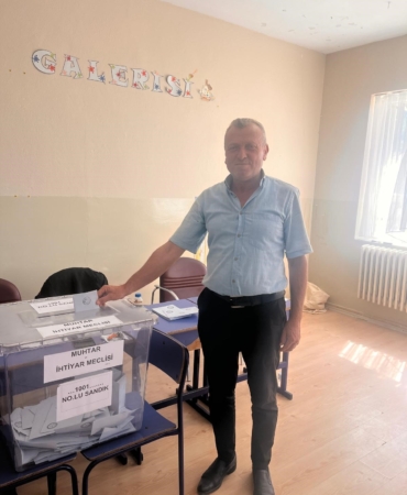 HİSARCIK KÖYÜNDE MUHTARLIK İÇİN SANDIK KURULDU