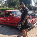 HURDAYA DÖNEN ARAÇTAN BURNU BİLE KANAMADAN ÇIKTI