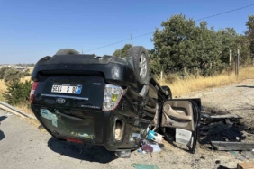 UŞAK’TA TAKLA ATAN OTOMOBİLİN SÜRÜCÜSÜ HAYATINI KAYBETTİ