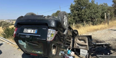 UŞAK’TA TAKLA ATAN OTOMOBİLİN SÜRÜCÜSÜ HAYATINI KAYBETTİ