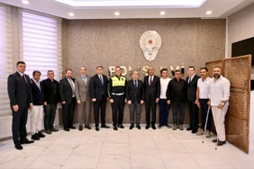 İL EMNİYET MÜDÜRÜ YILMAZ, GAZİLER İLE BİR ARAYA GELDİ
