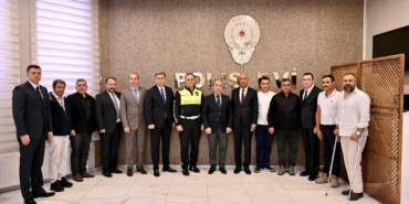 İL EMNİYET MÜDÜRÜ YILMAZ, GAZİLER İLE BİR ARAYA GELDİ