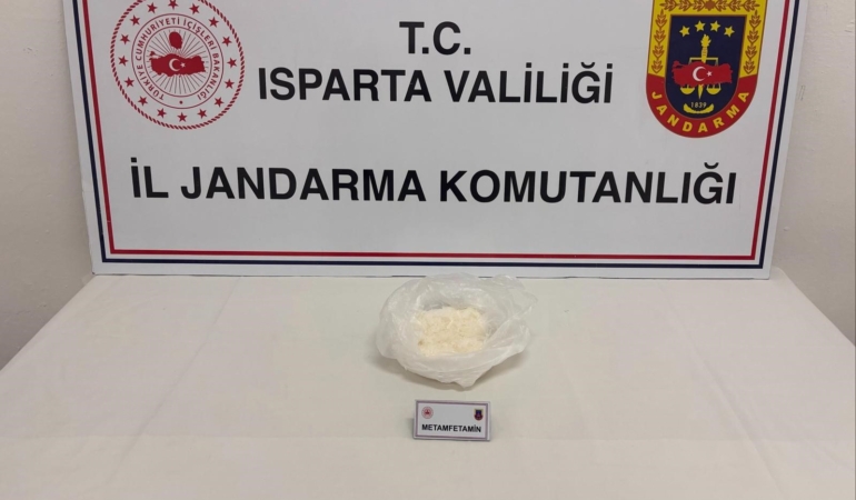 ISPARTA'DA 300 GRAM METAMFETAMİN ELE GEÇİRİLDİ
