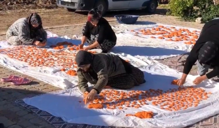 KADINLAR İMECE USULÜ İLE TARHANA DÖKTÜ