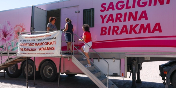 KANSER TARAMA ARACI "PEMBE PRENSES" ALİAĞA'DA