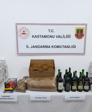 KASTAMONU'DA 10 LİTRE SAHTE İÇKİ ELE GEÇİRİLDİ